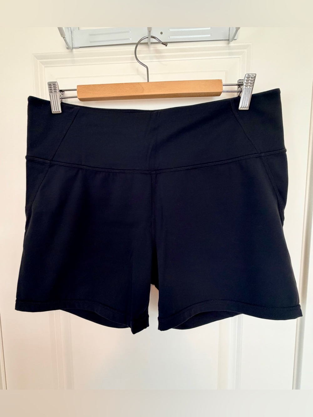 Athleta Black High-Rise Athletic Shorts